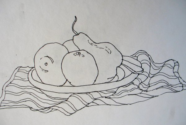 Контурный натюрморт