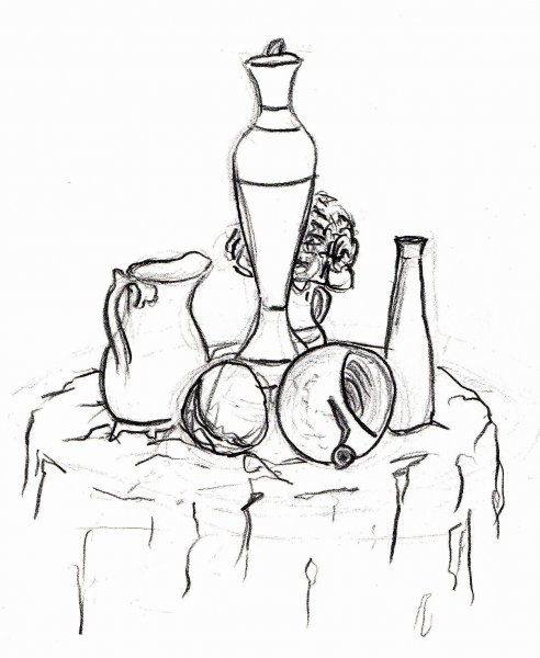 Натюрморт набросок