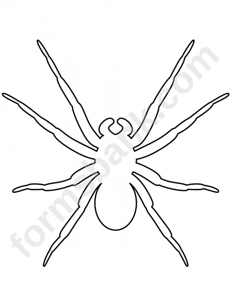 Паук шаблон