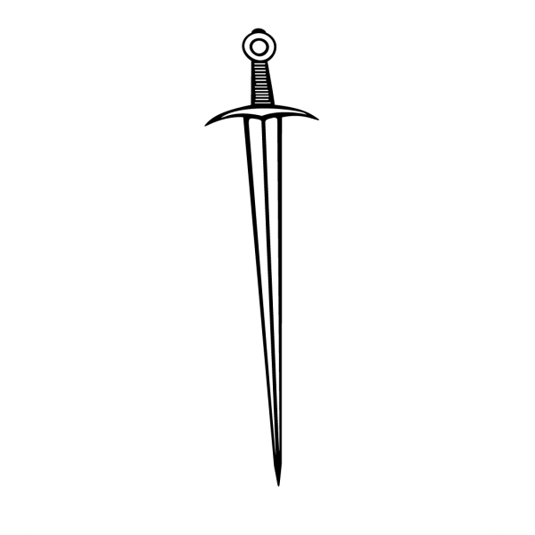 Сабля трафарет