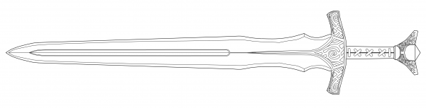 Меч трафарет