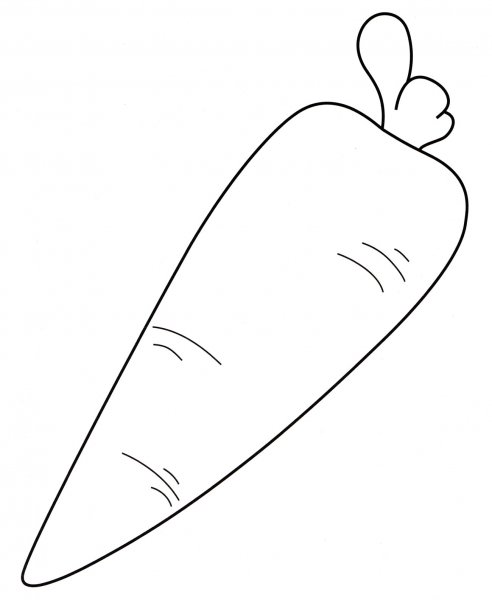 Контуры овощей для детей