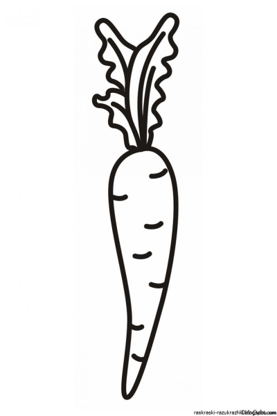 Морковь трафарет