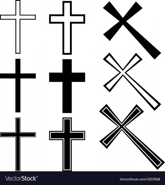 Православный крест с узорами