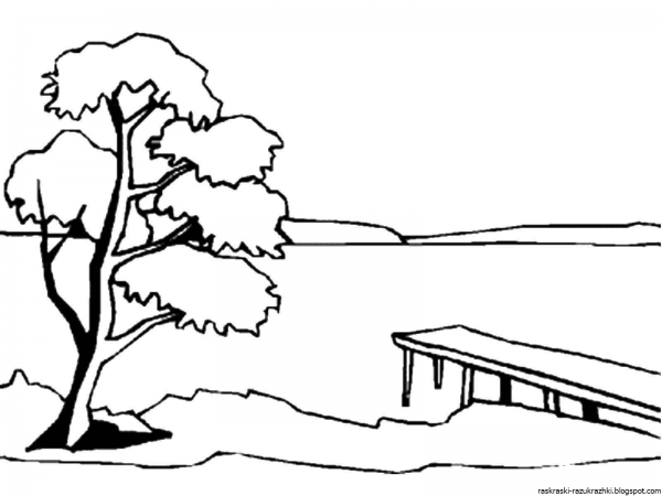 Контурный пейзаж