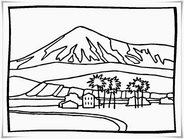 Раскраска природа