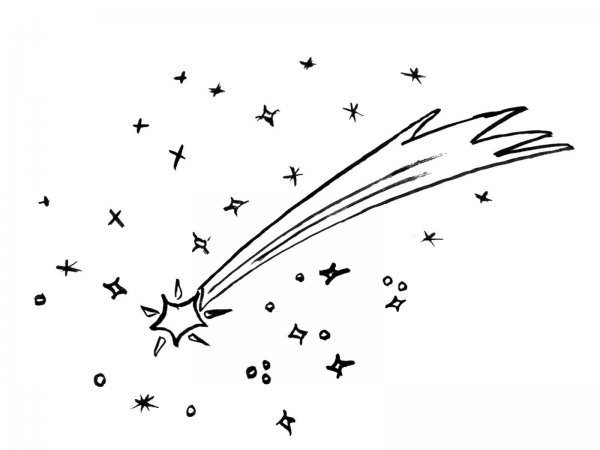 Комета рисунок