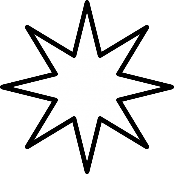 Контурное изображение звезды