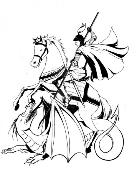 Святой Георгий Графика