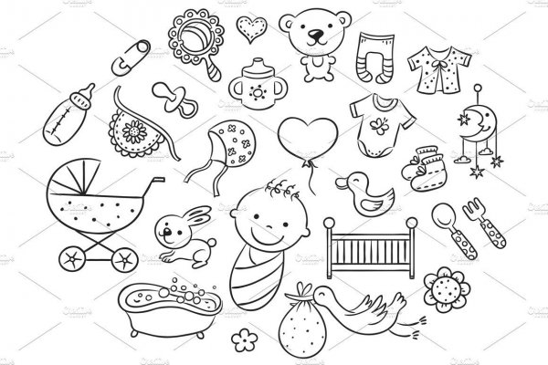 Детские игрушки чб