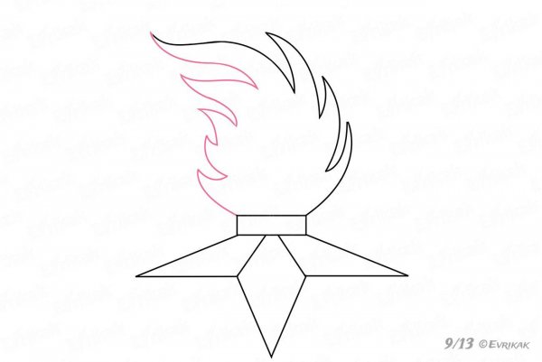 Звезда вечного огня рисунок