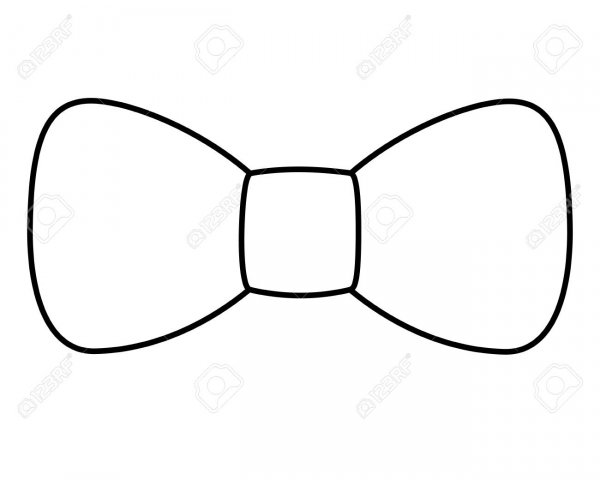 Галстук бабочка шаблон для вырезания