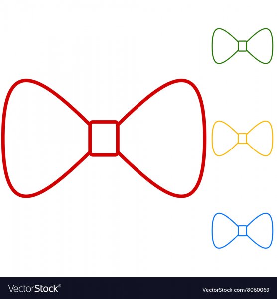 Галстук бабочка трафарет