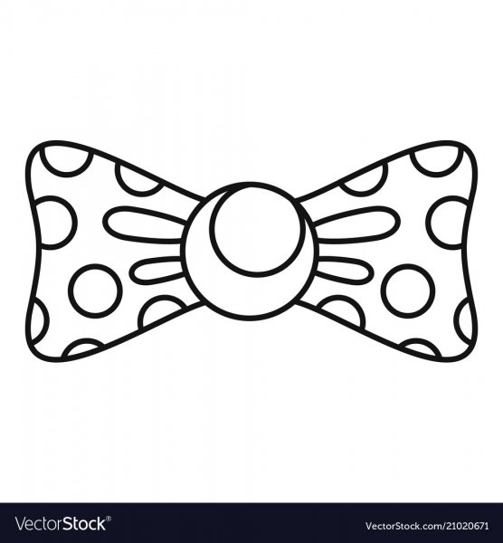 Галстук бабочка раскраска