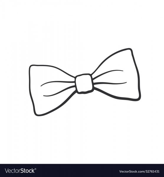 Галстук бабочка раскраска для детей