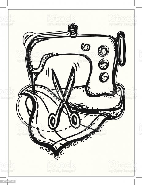 Логотип швейная машинка и иглока