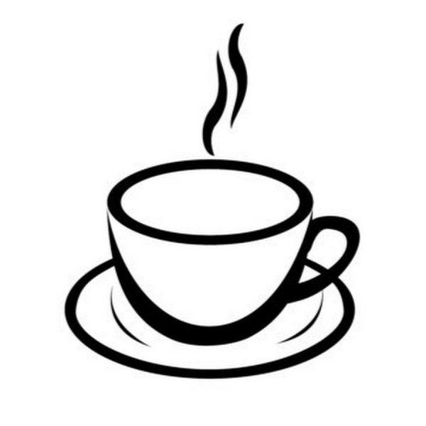 Кружка кофе контур