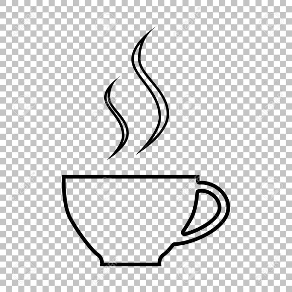 Кофейная чашка контур
