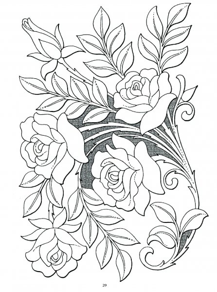 Цветочные орнаменты и узоры для росписи