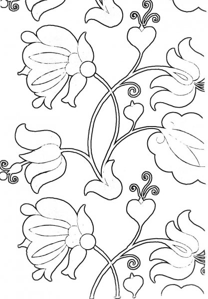 Орнамент раскраска