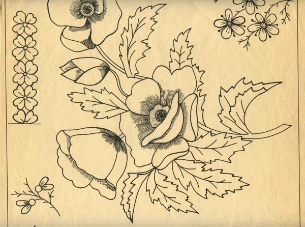 Вышивка гладью схемы