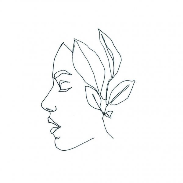 Лицо одной линией