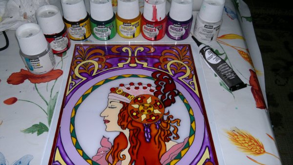 Витражные краски Vitrail