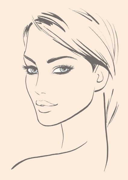 Контур лица