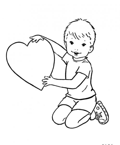 Раскраска детские лица