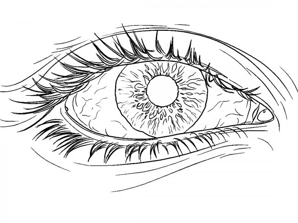 Глаза раскраска