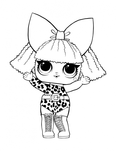 ЛОЛ Доллс раскраска