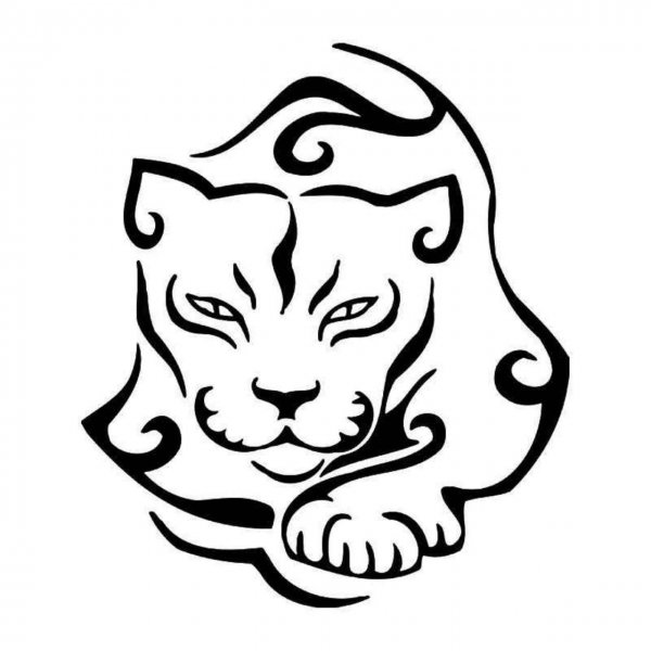 Трафарет Выжигание пантера