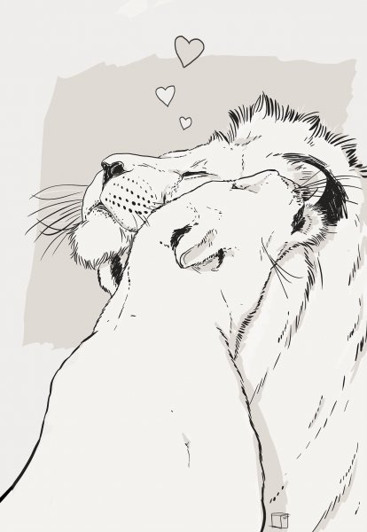 Пары животных рисунки