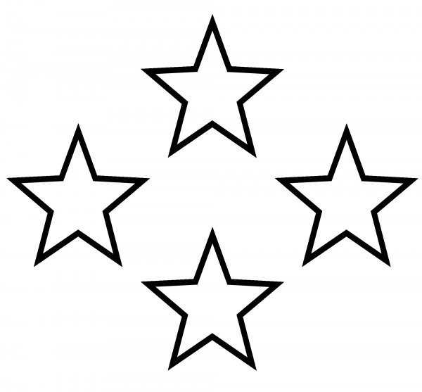 Звездочки трафарет