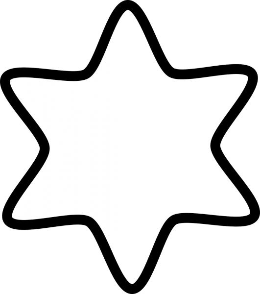 Звезда раскраска