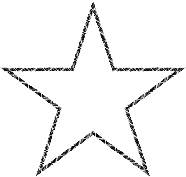 Контурное изображение звезды