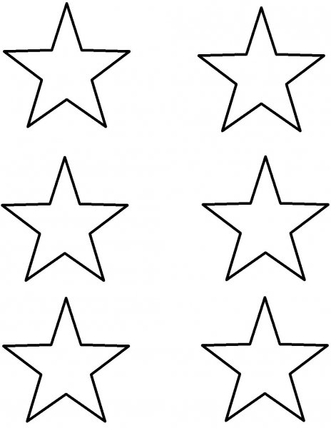 Звёздочки трафареты для вырезания