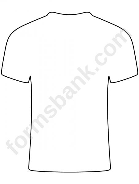 Макет футболки для печати