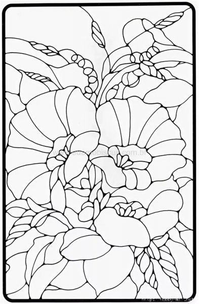 Витраж трафарет