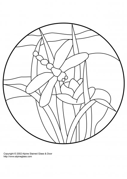 Трафарет для витража для детей