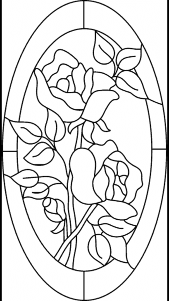 Витраж контур