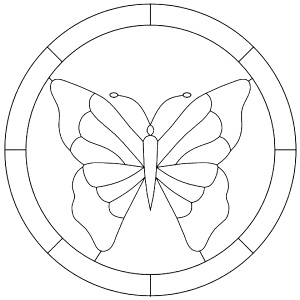 Витраж раскраска для детей