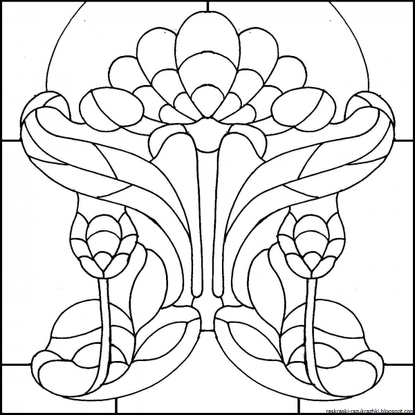 Витраж узор