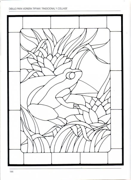 Витраж мозаика трафарет