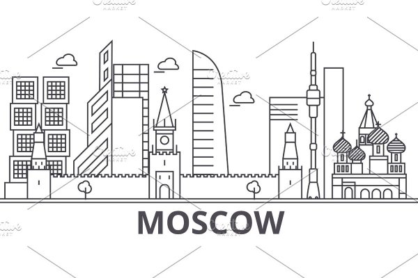 Схематичное изображение Москвы