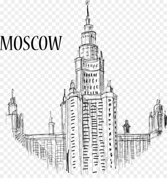 Силуэты достопримечательностей Москвы