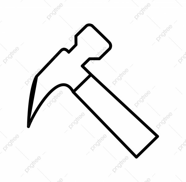 Молоток контур