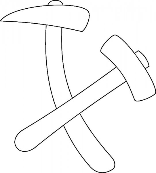 Молоток раскраска