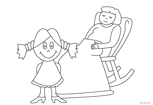 Эскиз бабушки