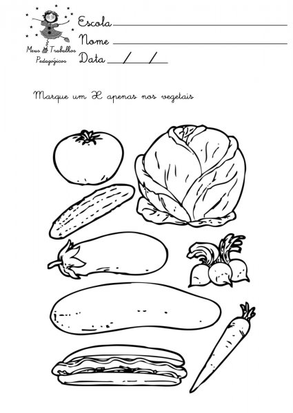 Раскраски для детей овощи и фрукты